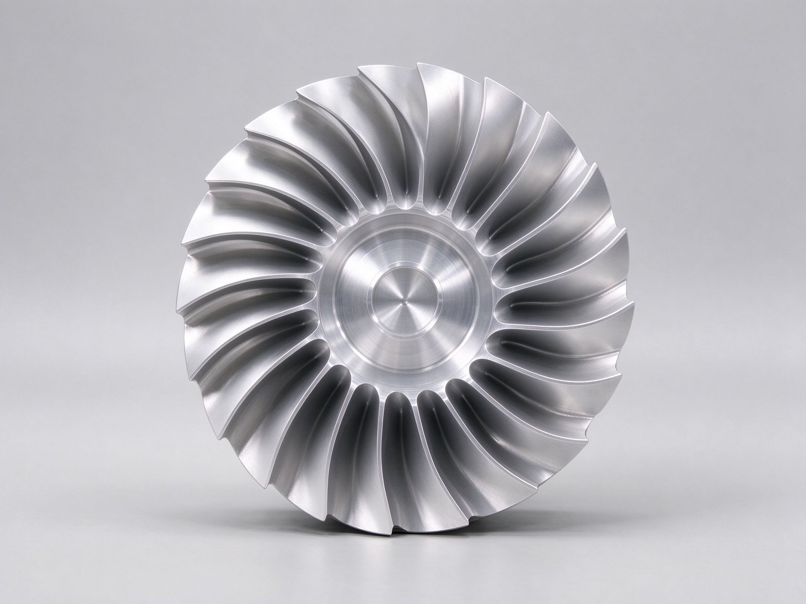 5-Axis CNC Machined Aluminum Radial Impeller