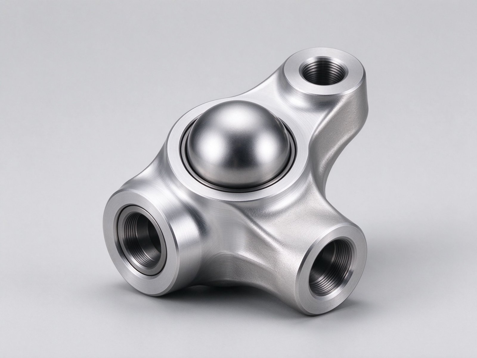 5-Axis CNC Machined Aluminum Ball Joint Knuckle