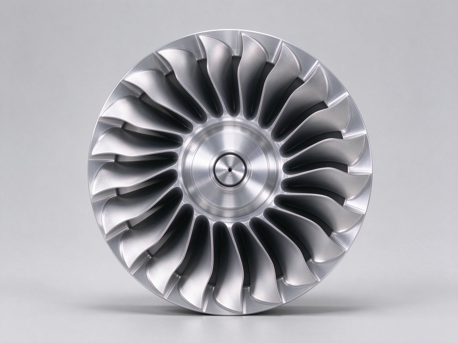 5-Axis CNC Machined Aluminum Compressor Wheel