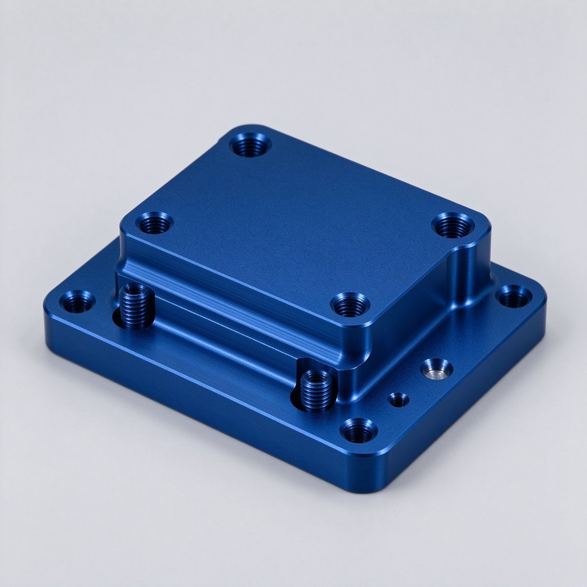 CNC Milled Aluminum Natural Anodized Milling Plate