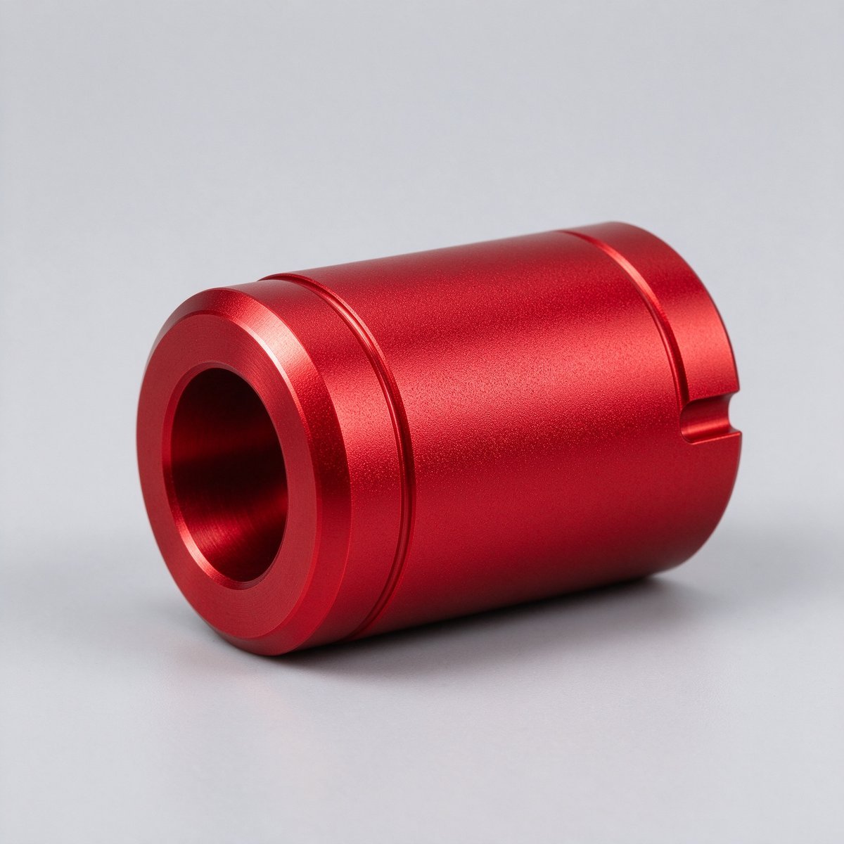 CNC Milled Aluminum Red Anodized Bracket