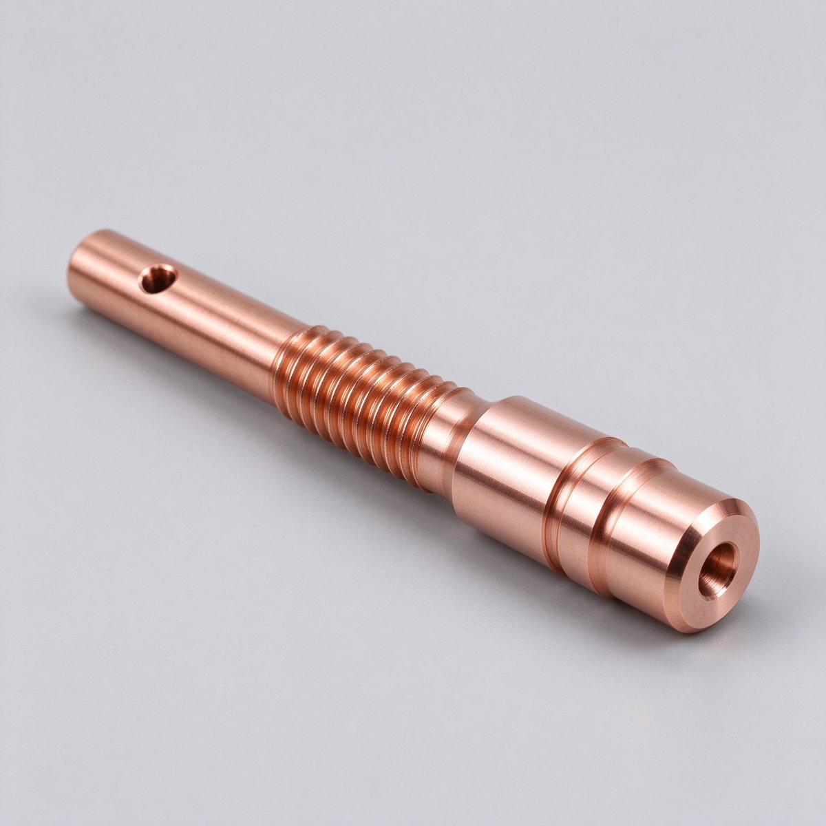 CNC Turned Copper C110 Turned Stud